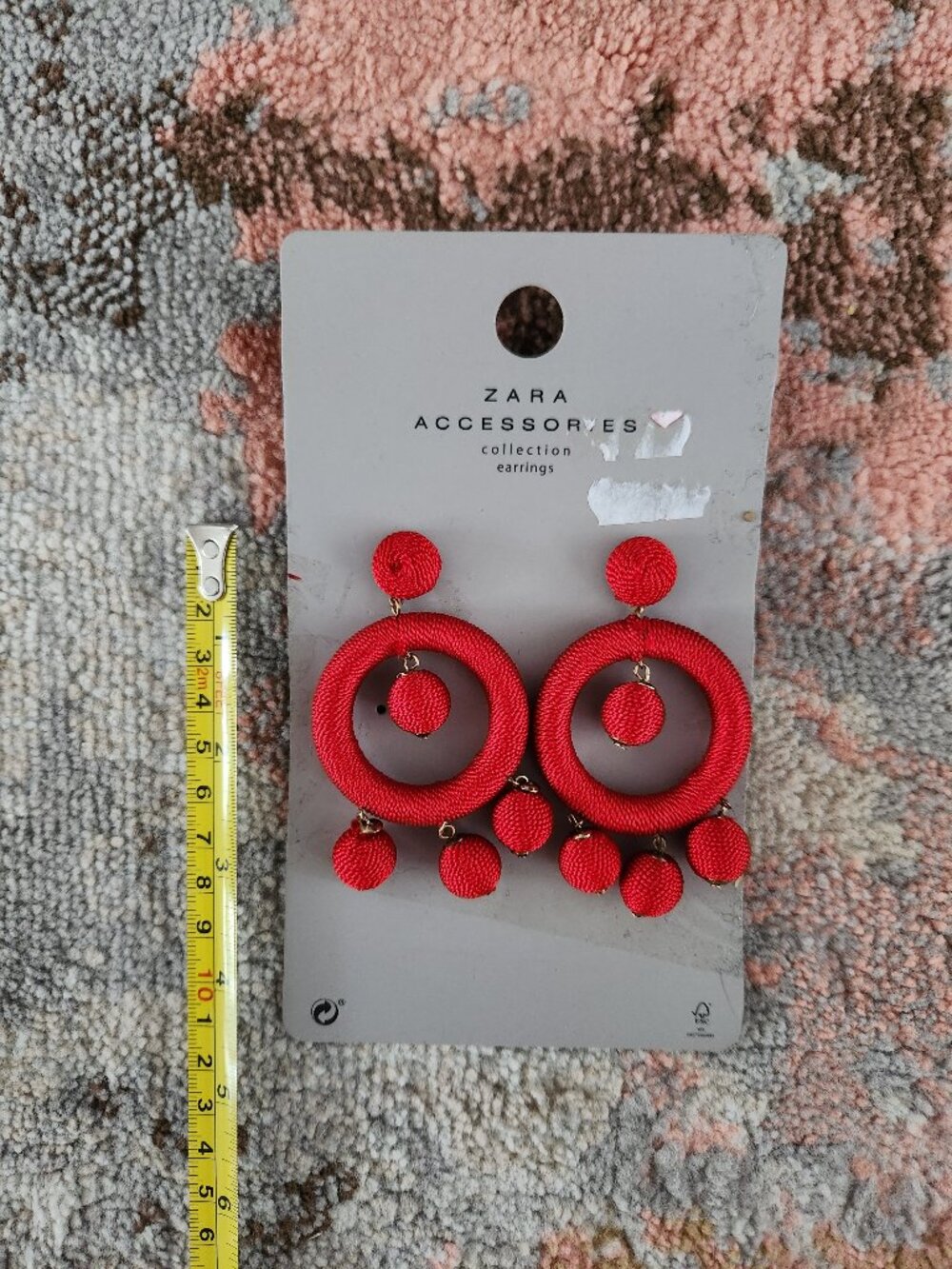 NEW Zara Red Earrings